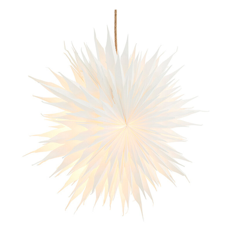 Madam Stoltz-collectie Papieren ster wit D:52 cm