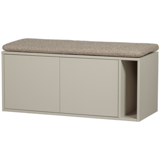 vtwonen Settle Down TV Furniture / Bench 108cm Dust with Seat Cushion
