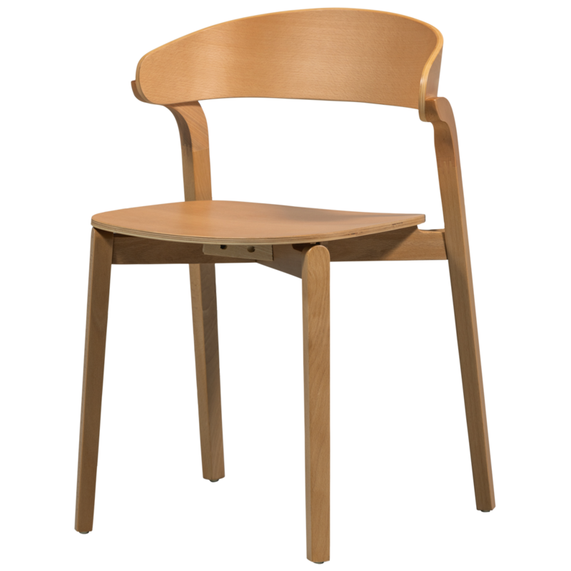 WOOOD-collectie Cras Dining room chair Natural