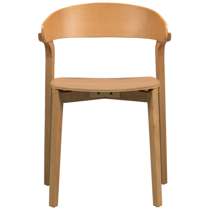 WOOOD-collectie Cras Eetkamerstoel Naturel