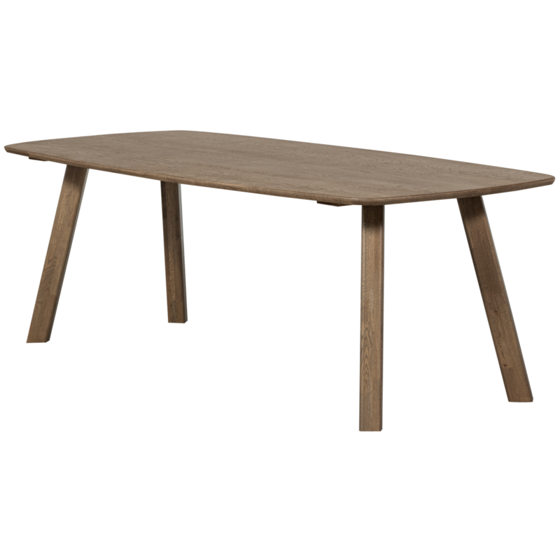 WOOOD-collectie Tablo Dining Table Danish Oval DL 220x100cm Cashmere Brown [FSC]