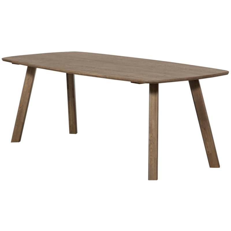 WOOOD-collectie Tablo Eettafel Deens Ovaal Dl 180X100Cm Cashmere Brown [Fsc]