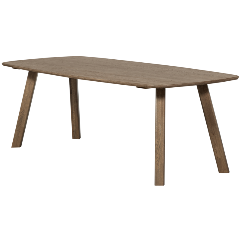 WOOOD-collectie Tablo Dining Table Danish Oval DL 220x100cm Cashmere Brown [FSC]