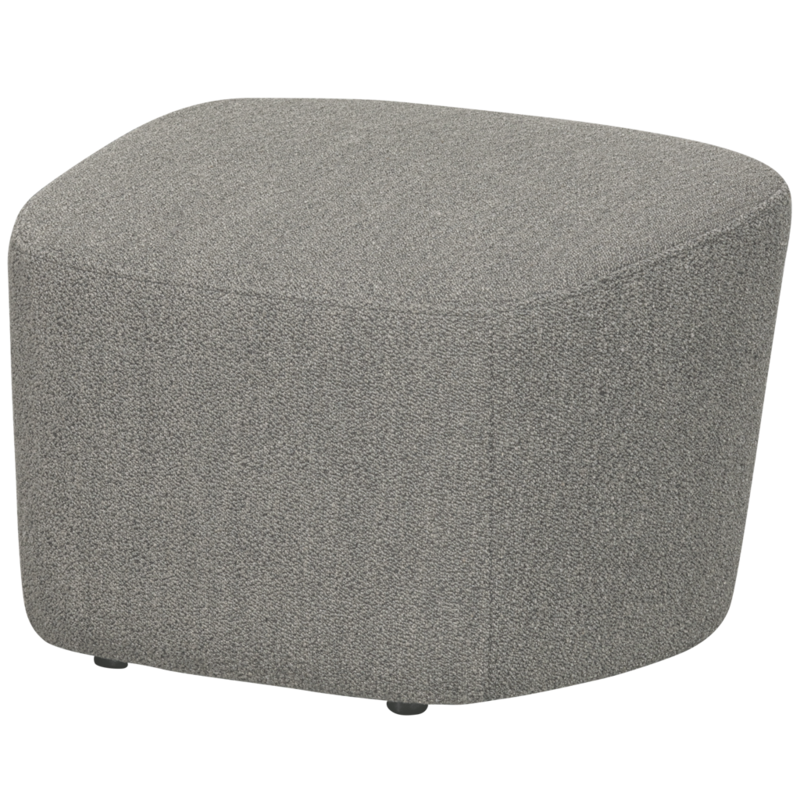 vtwonen-collectie Lofty Hocker Boucle Grijs