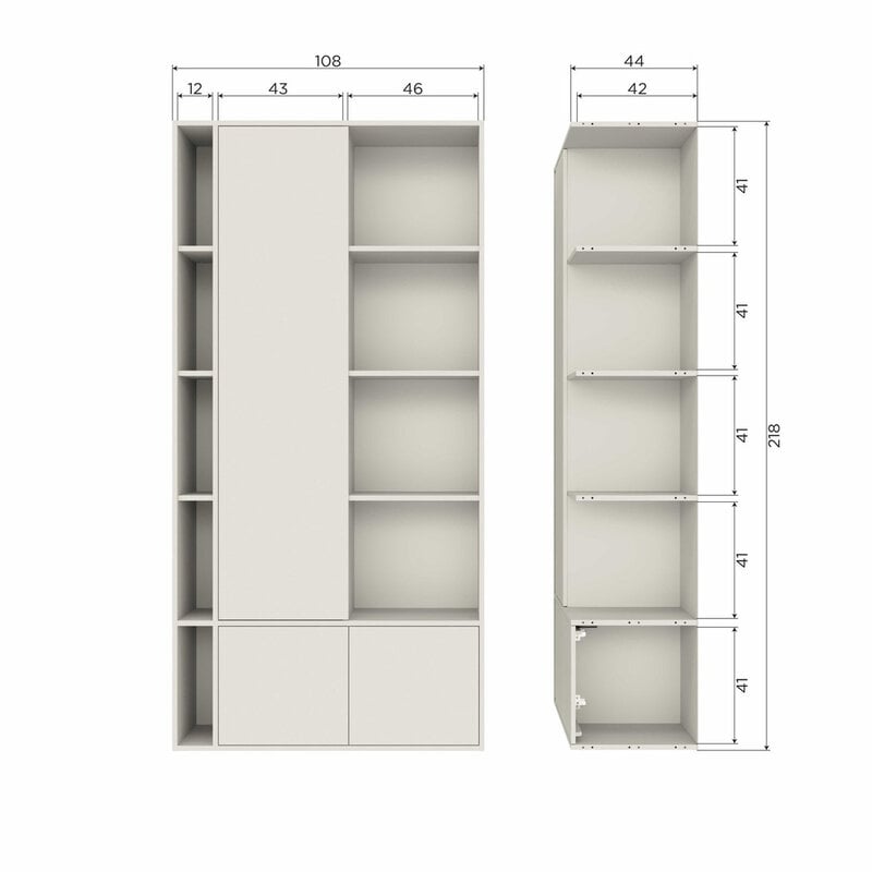 vtwonen-collectie Settle Down Storage Cabinet 108cm Pine Dust [FSC]