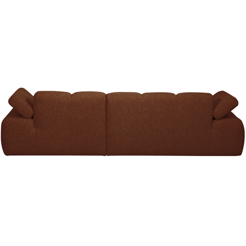 WOOOD-collectie Mojo Chaise Longue Rechts Boucle Roest Bruin Melange