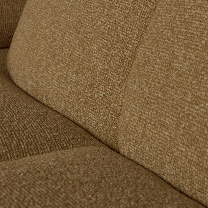 WOOOD-collectie Mojo Chaise Longue Rechts Boucle Geel Bruin Melange