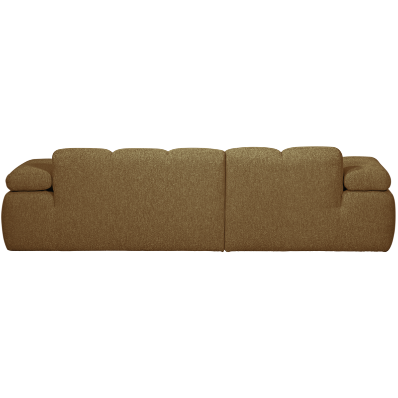 WOOOD-collectie Mojo Chaise Longue Links Boucle Geel/Bruin Melange