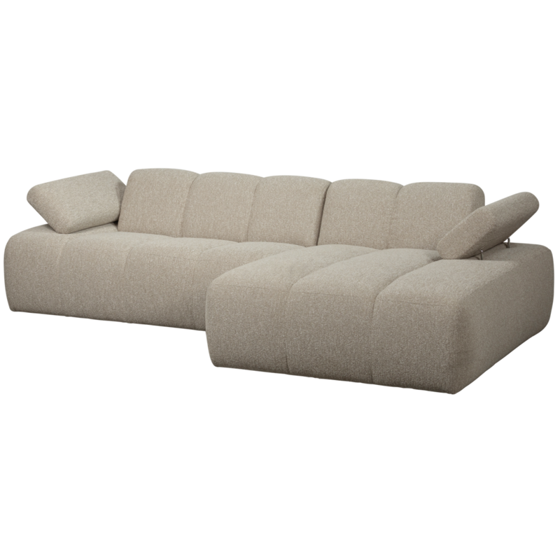 WOOOD-collectie Mojo Chaise Longue Rechts Boucle Beige Melange