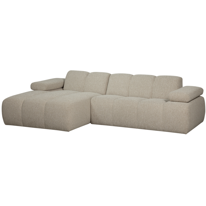 WOOOD-collectie Mojo Chaise Longue Links Boucle Beige Melange