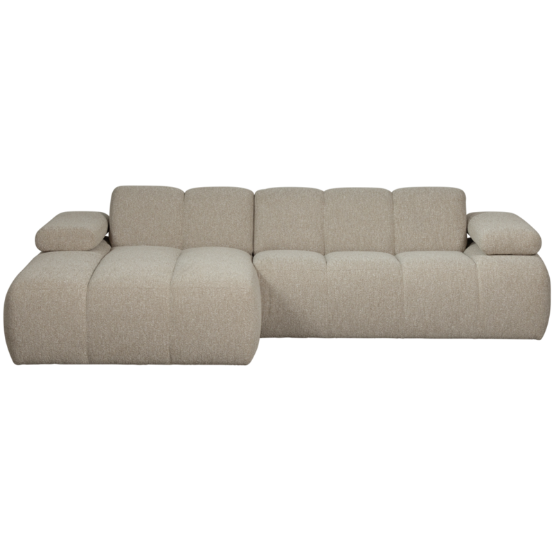 WOOOD-collectie Mojo Chaise Longue Links Boucle Beige Melange