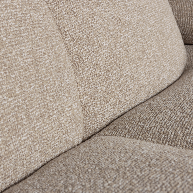 WOOOD-collectie Mojo Chaise Longue Links Boucle Beige Melange