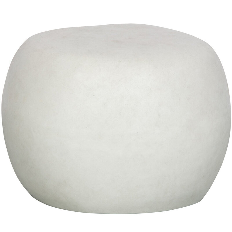 vtwonen-collectie Pebble Side table Concrete look White 35X dia 50