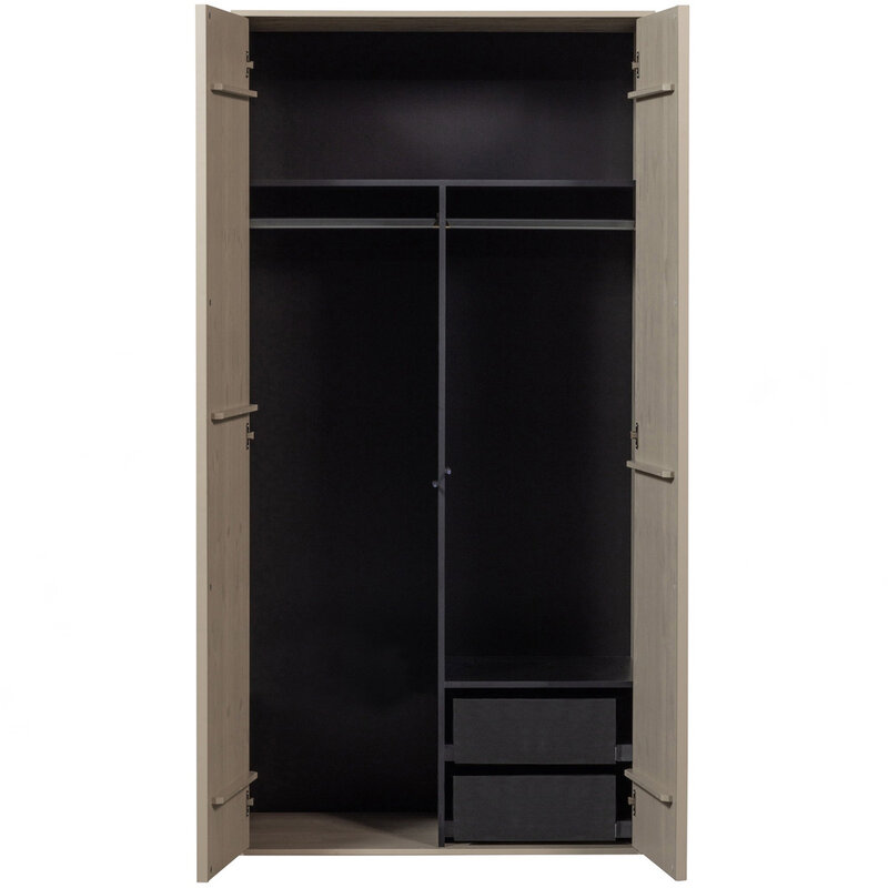 vtwonen-collectie Daily Closet Double 200X100 cm Pine Dakar Gray [Fsc]