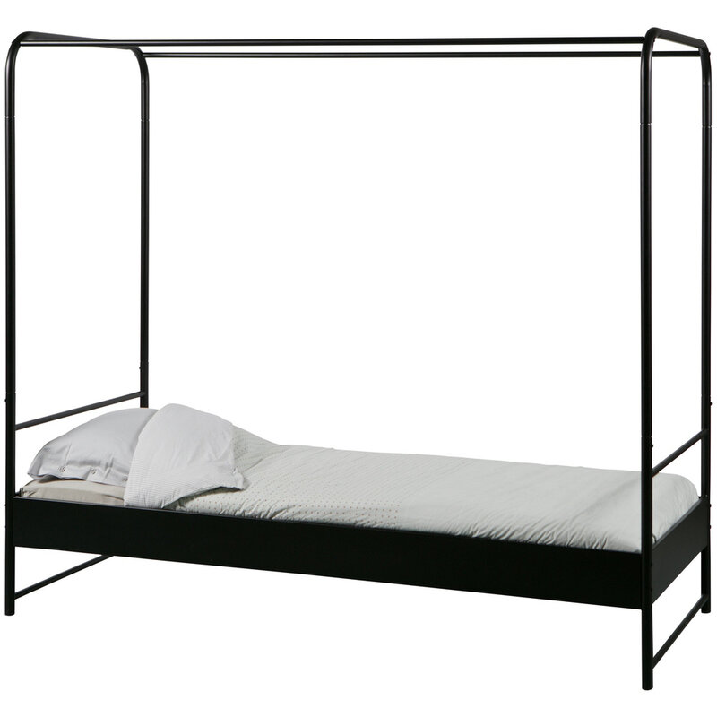 vtwonen-collectie Bunk Canopy Bed Metal Black 90X200 cm