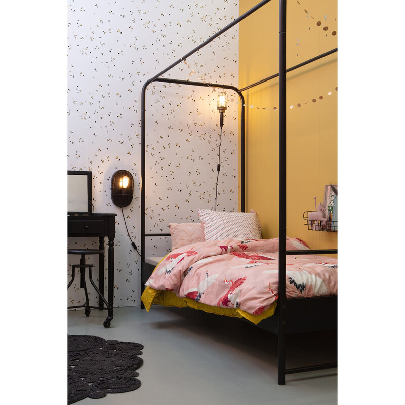 vtwonen-collectie Bunk Canopy Bed Metal Black 90X200 cm