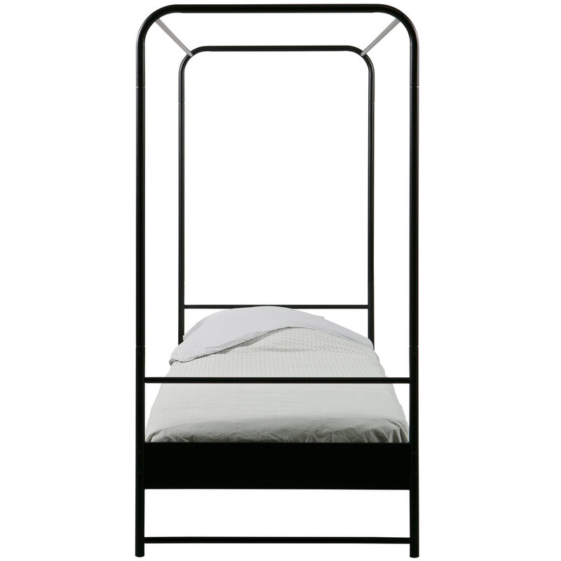 vtwonen-collectie Bunk Canopy Bed Metal Black 90X200 cm