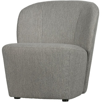 vtwonen Lofty Fauteuil boucle Grijs