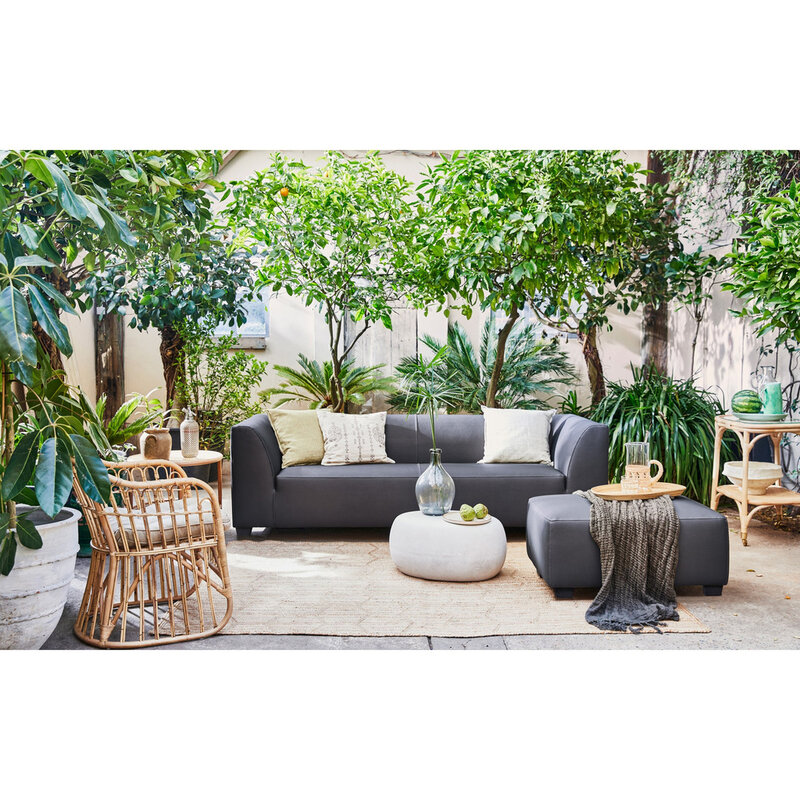 vtwonen-collectie Hollandia Footstool Outdoor Carbon Gray