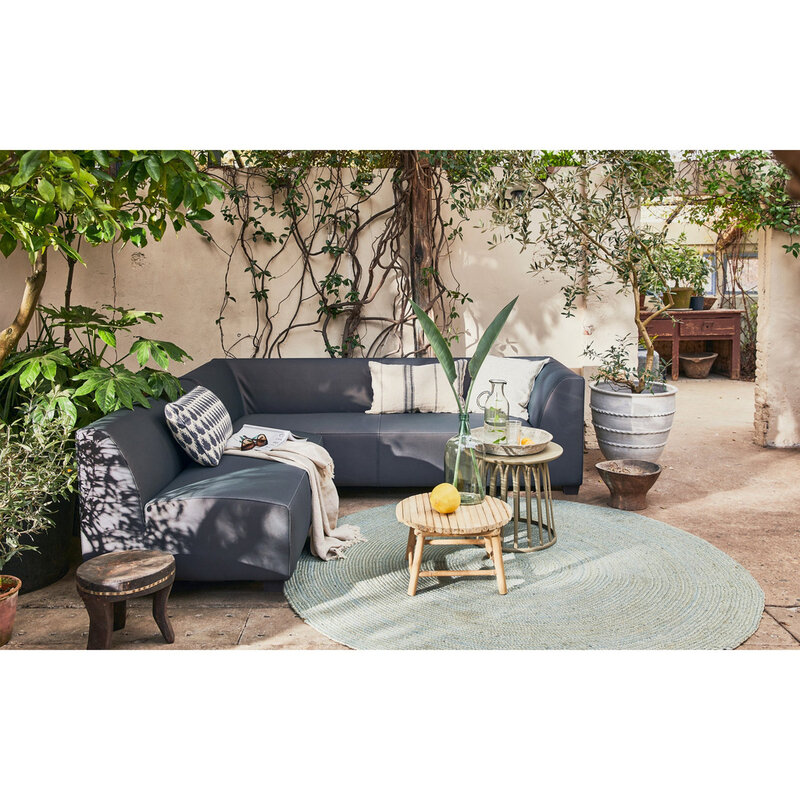 vtwonen-collectie Hollandia Footstool Outdoor Carbon Gray