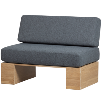 vtwonen Eat Up Wall Bench Including Cushions Denim Oak Natural[Fsc]