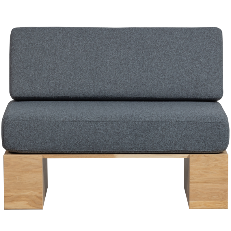vtwonen-collectie Eat Up Wall Bench Including Cushions Denim Oak Natural[Fsc]