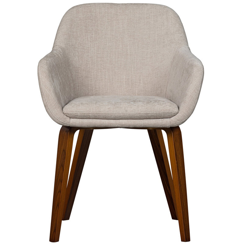 vtwonen-collectie Base Dining Room Chair Velvet Melange Sand
