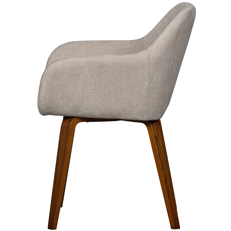 vtwonen-collectie Base Dining Room Chair Velvet Melange Sand