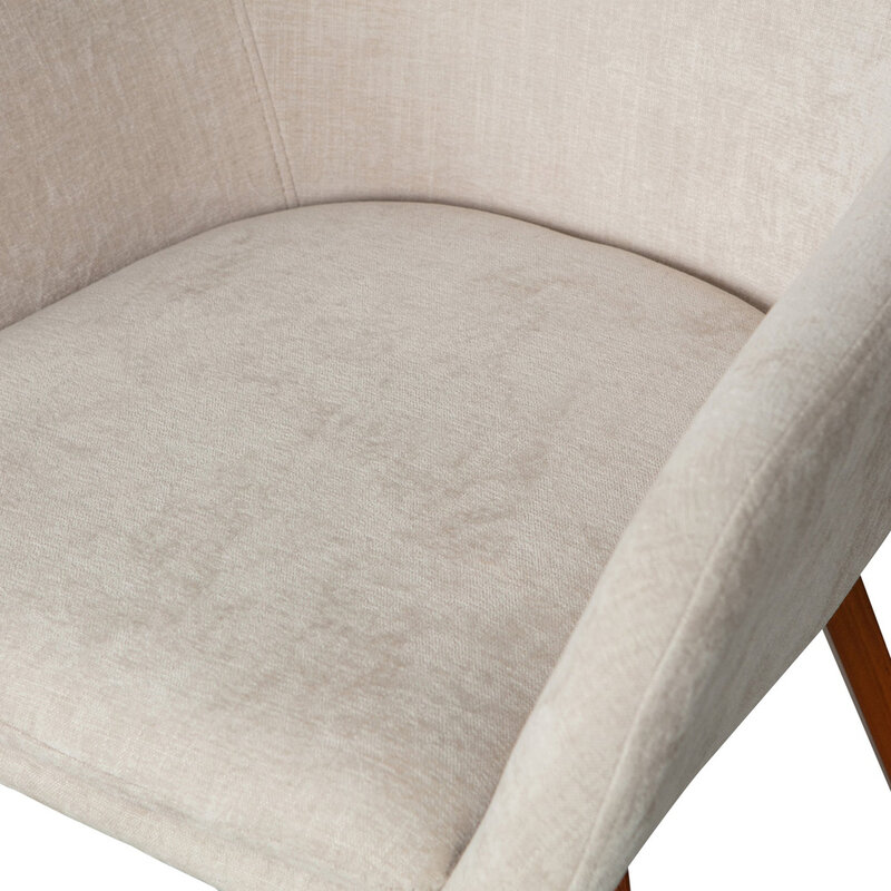 vtwonen-collectie Base Dining Room Chair Velvet Melange Sand
