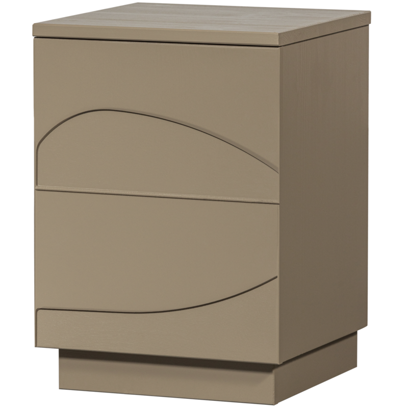 WOOOD-collectie Teo Bedside Table Pine Mud [Fsc]