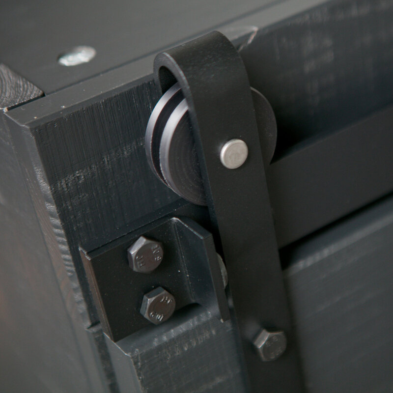 vtwonen-collectie Slide Cabinet Barn Sawn Matt Black [Fsc]