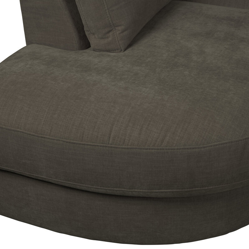 vtwonen-collectie Family 1-Zits Element Ronde Hoek Links Antraciet