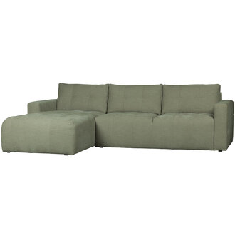 vtwonen Bar Chaise Longue Geweven Stof Links Groen