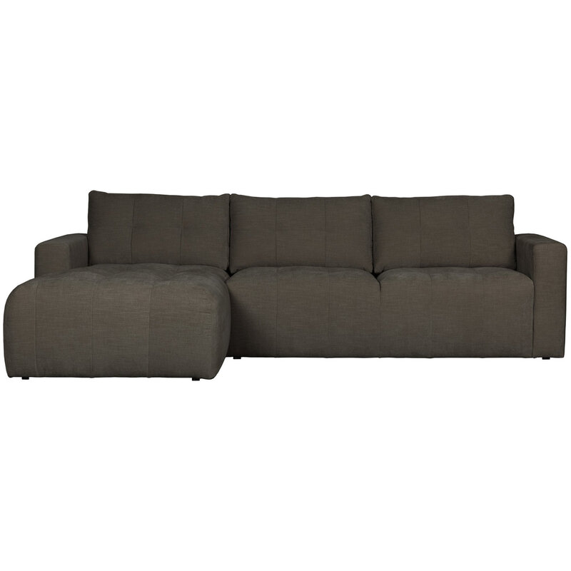 vtwonen-collectie Bar Chaise Longue Woven Fabric Left Anthracite
