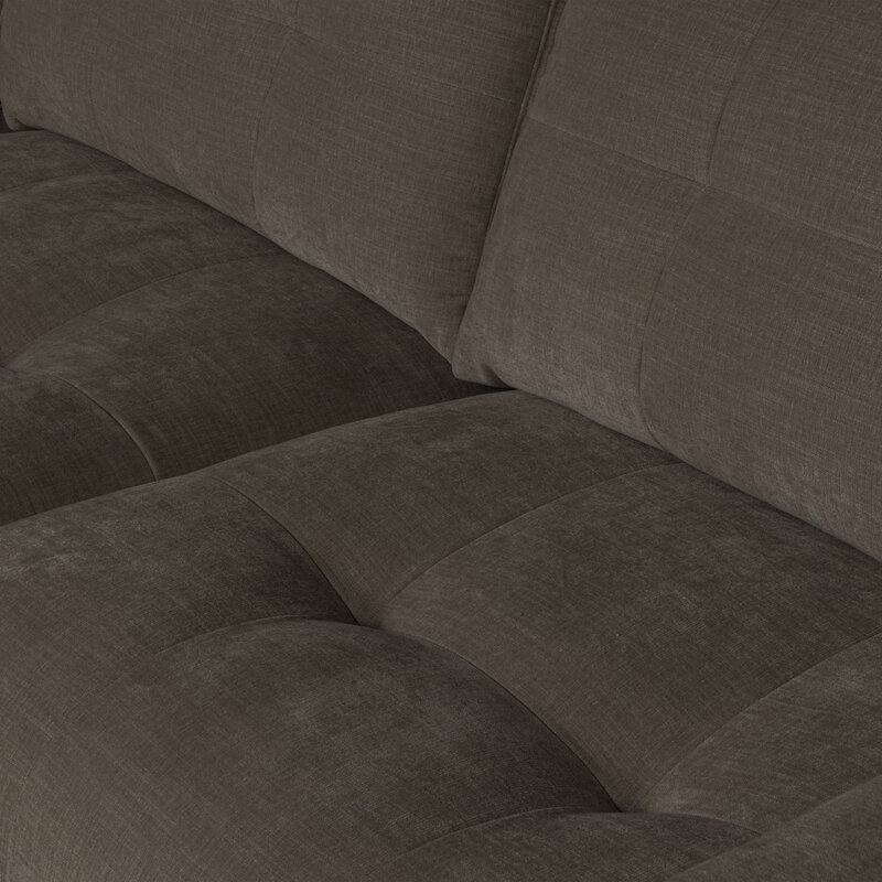 vtwonen-collectie Bar Chaise Longue Woven Fabric Left Anthracite