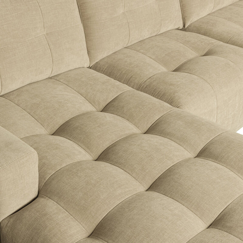 vtwonen-collectie Bar Chaise Longue Woven Fabric Left Sand