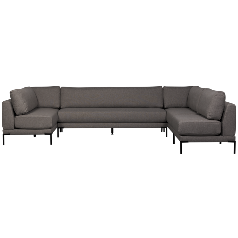 vtwonen-collectie Couple Dining Bench Element 100 cm Gray Melange