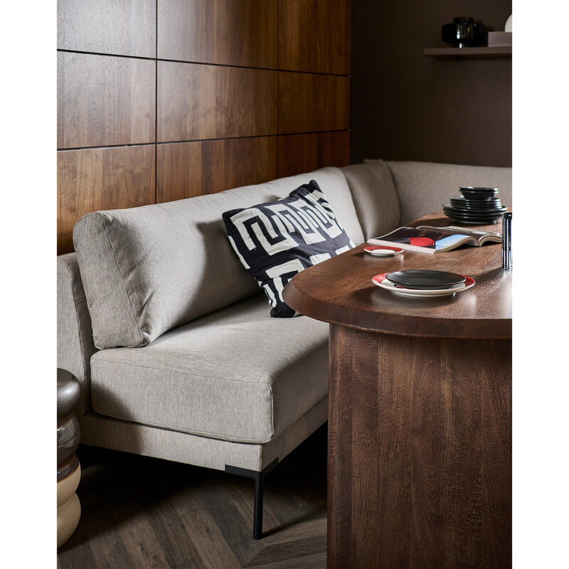 vtwonen-collectie Couple Dining Bench Element 200 cm Light Gray