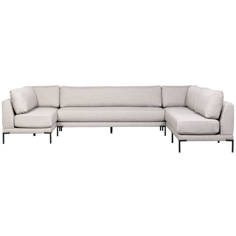 vtwonen-collectie Couple Dining Bench Element 200 cm Light Gray