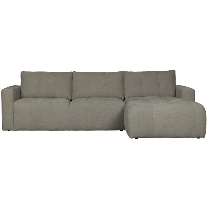 vtwonen-collectie Bar Chaise Longue Geweven Stof Rechts Warm Grijs