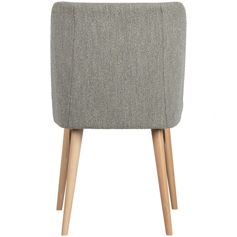 vtwonen-collectie Force Eetkamerstoel boucle Grijs