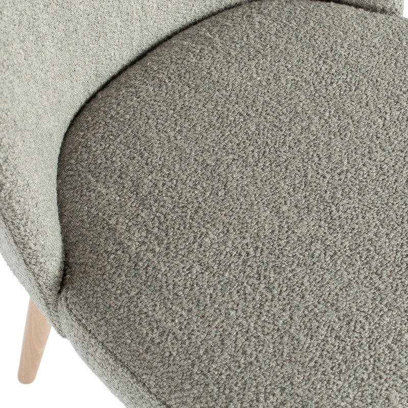 vtwonen-collectie Force Eetkamerstoel boucle Grijs