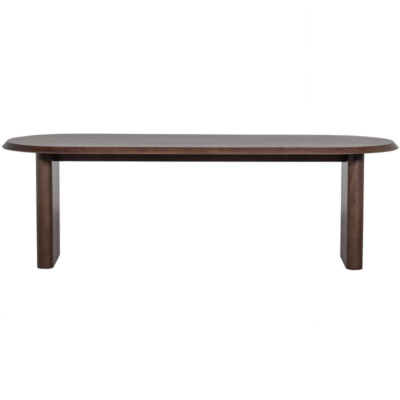 vtwonen-collectie Ellips Eetkamertafel Mango Hout Walnoot 90X240 cm