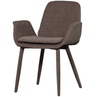 vtwonen Curve Dining Chair Brown