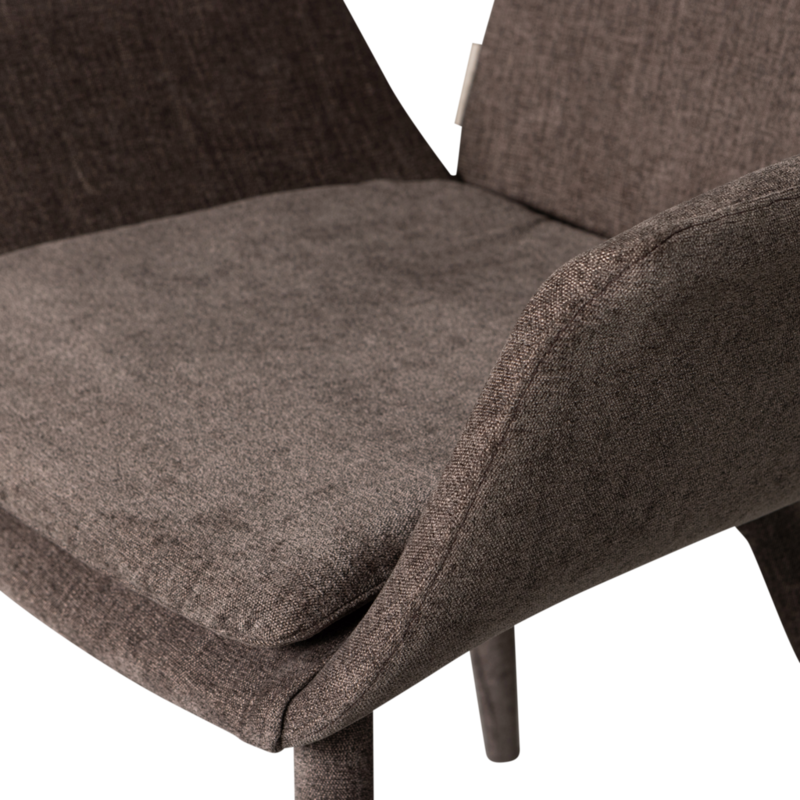 vtwonen-collectie Curve Dining Chair Brown