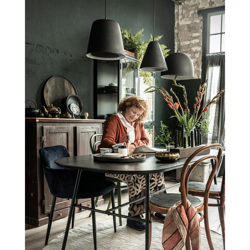 vtwonen-collectie Elegance Dining Table Mango Wood/Metal Black
