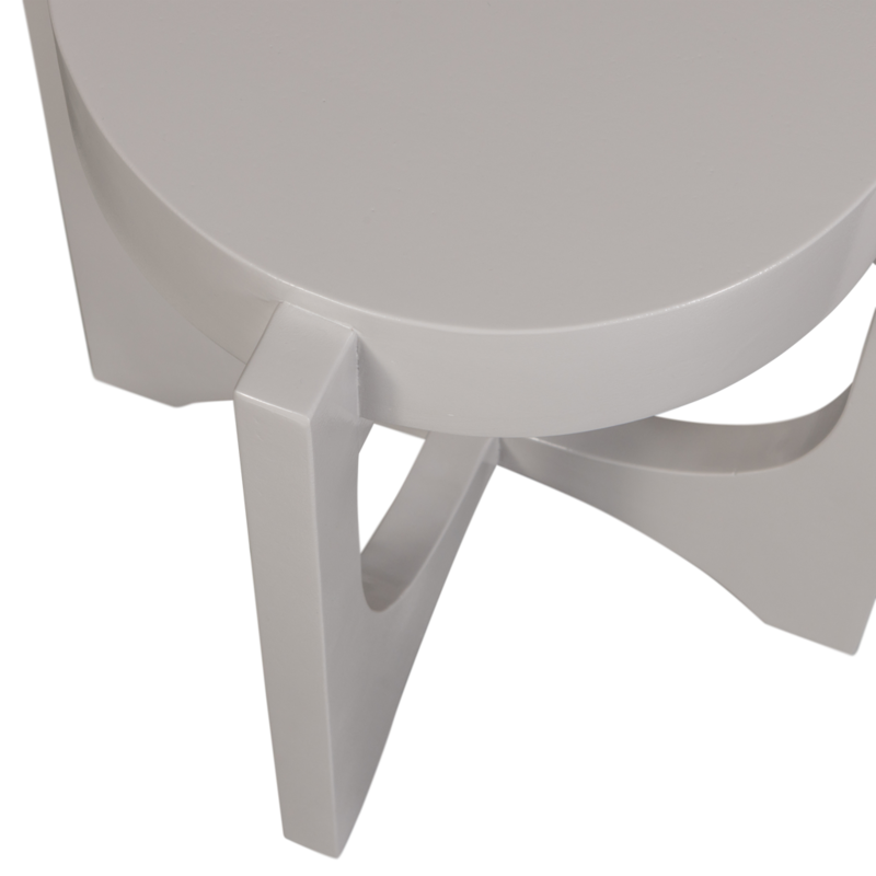 vtwonen-collectie Hold Up Side Table Mango Wood Warm Gray 41x35 cm