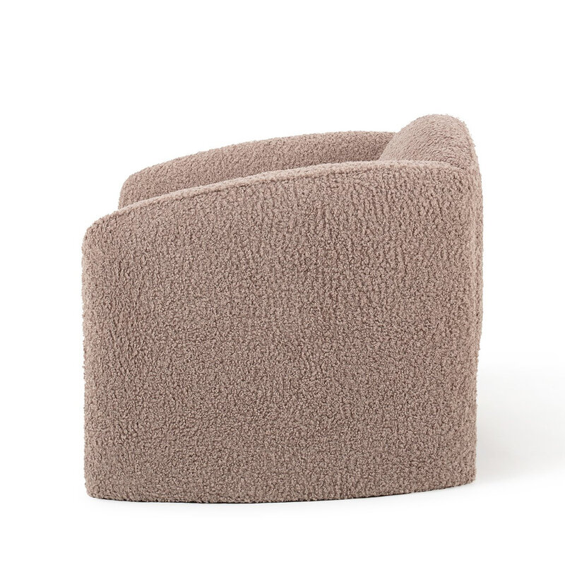 Jesper Home Nachii Plush Mud Fauteuil