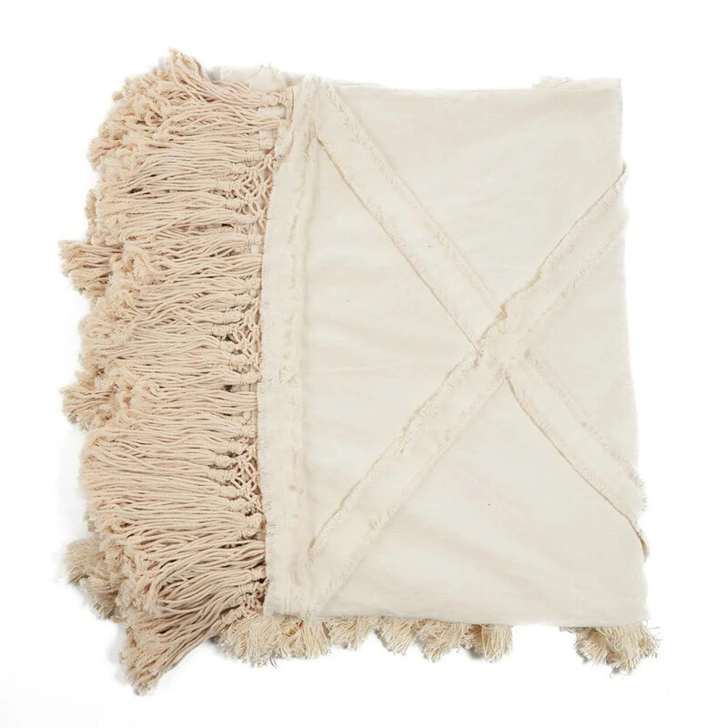 Bazar Bizar The Berber Bed plaid - Natural