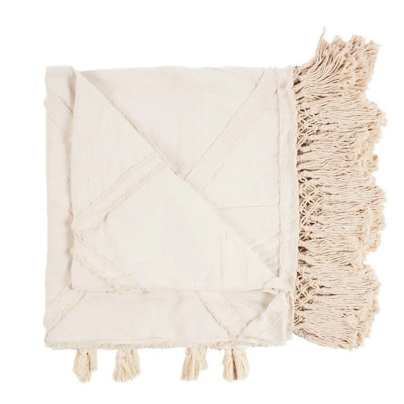 Bazar Bizar The Berber Bed plaid - Natural